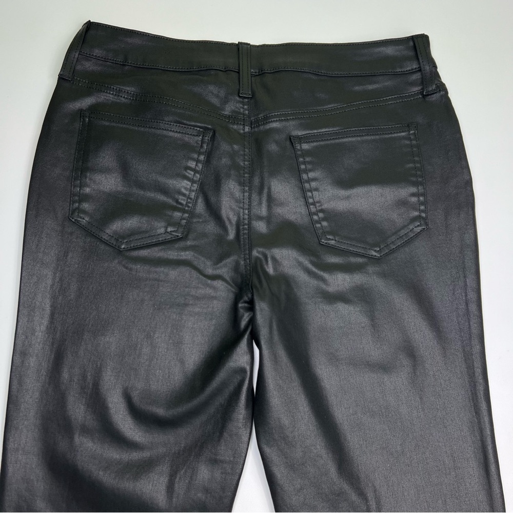 Chicos coated black flare pants size 6 - Picture 8 of 9